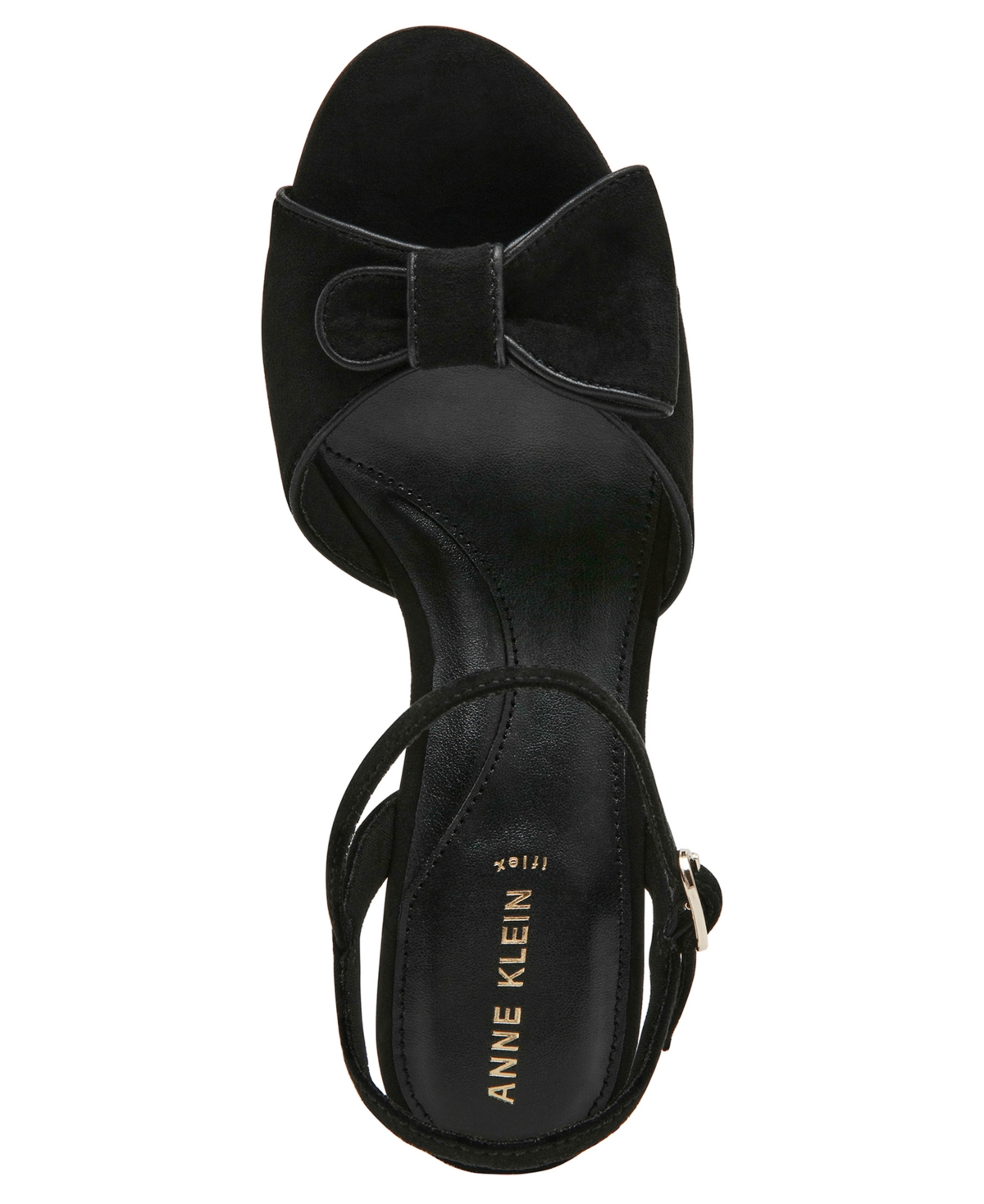 Anne Klein Rosy Ankle Strap Sandal In Black
