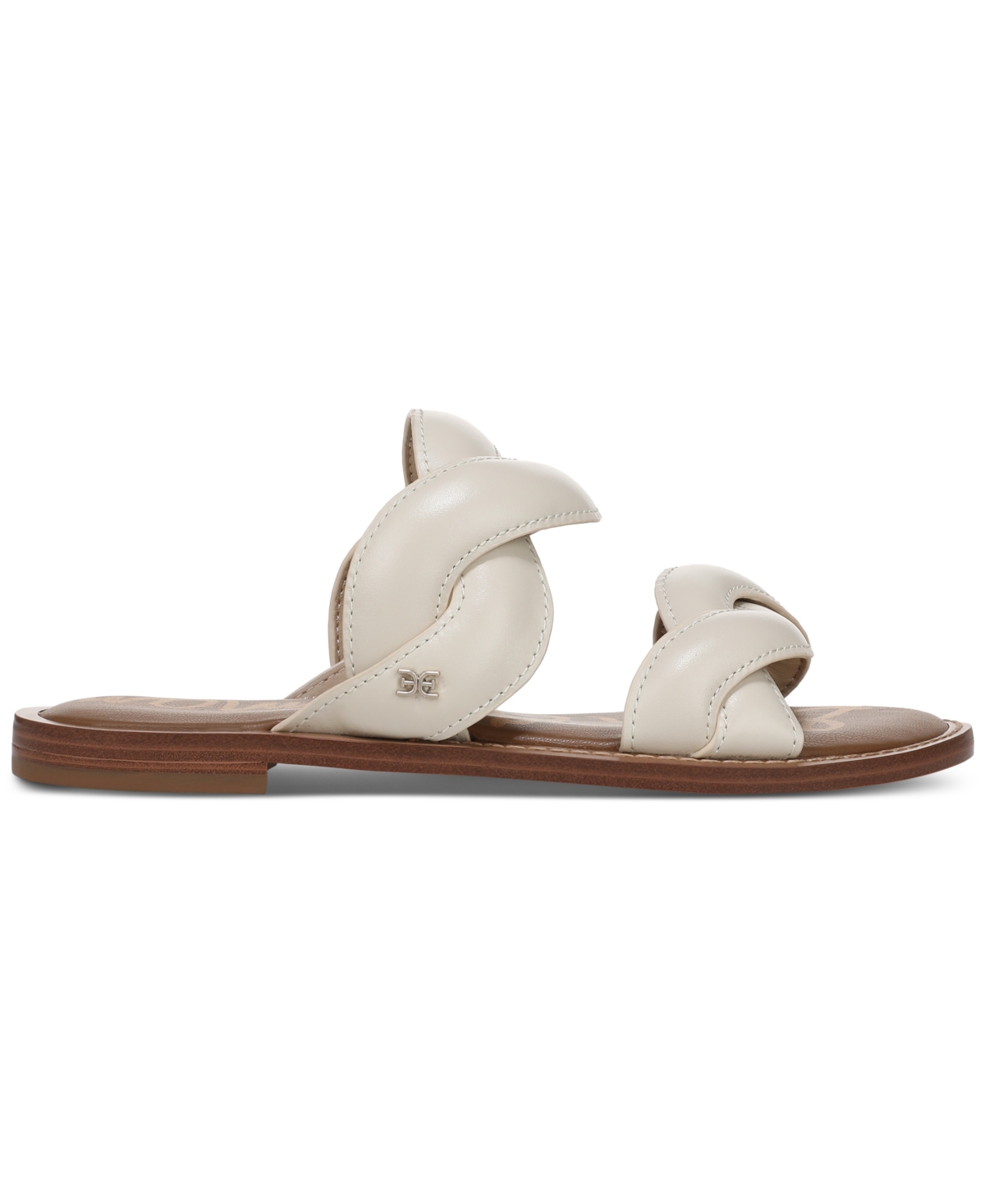 Sam Edelman Hellen Braided Slide Sandal Modern Ivory Leather In White