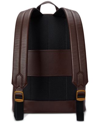Men's Pebbled Leather Backpack
