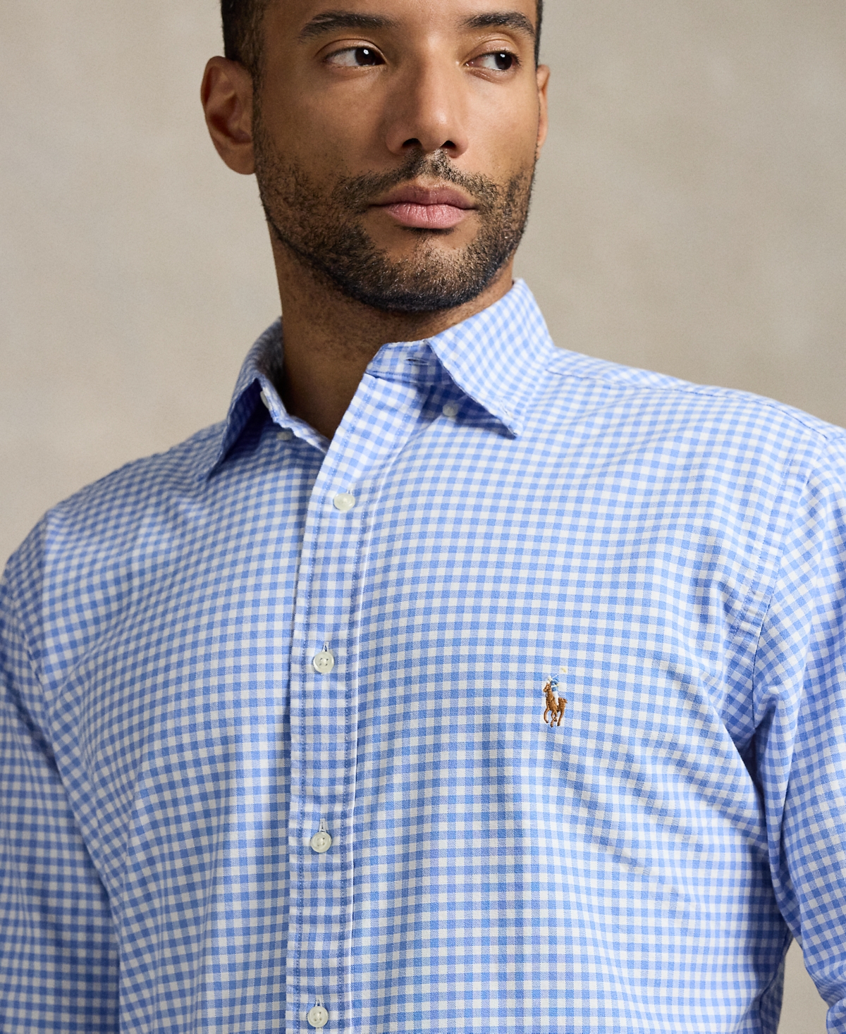 Polo Ralph Lauren Men's Big & Tall Gingham Oxford Shirt