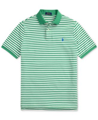 Men's Classic-Fit Striped Mesh Polo Shirt