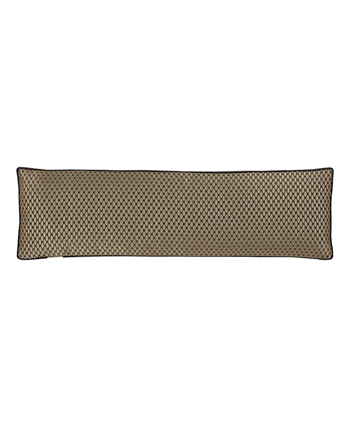 J Queen New York Bolero Bolster Decorative Pillow, 15" X 52" In Black