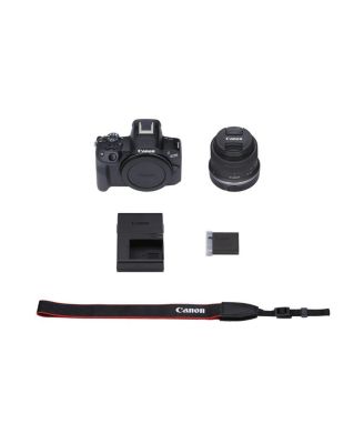 EOS R50 Mirrorless Camera with RF-S 18-45mm f/4.5-6.3 IS STM Lens, Black