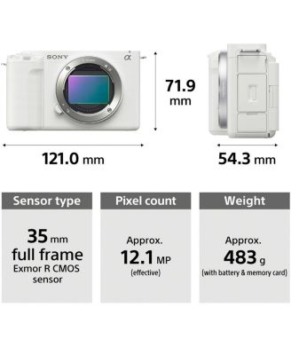 ZV-E1 Mirrorless Camera with FE 28-60mm f/4-5.6 Lens, White