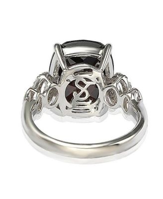 Suzy Levian Sterling Silver Cubic Zirconia Cocktail Ring