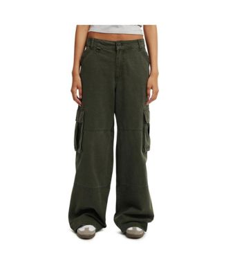 【BAON】Tilan One Button Cotton Banding Cargo Pants COTTON ON Women's Benny Cargo Pant - Macy's