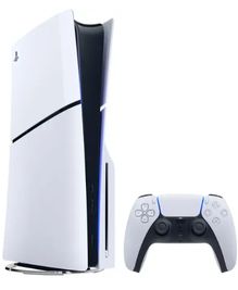 - PS5 PlayStation 5 Slim Console Disc Edition Bundle with NBA 2K25 Game, Extra Controller & Accessories