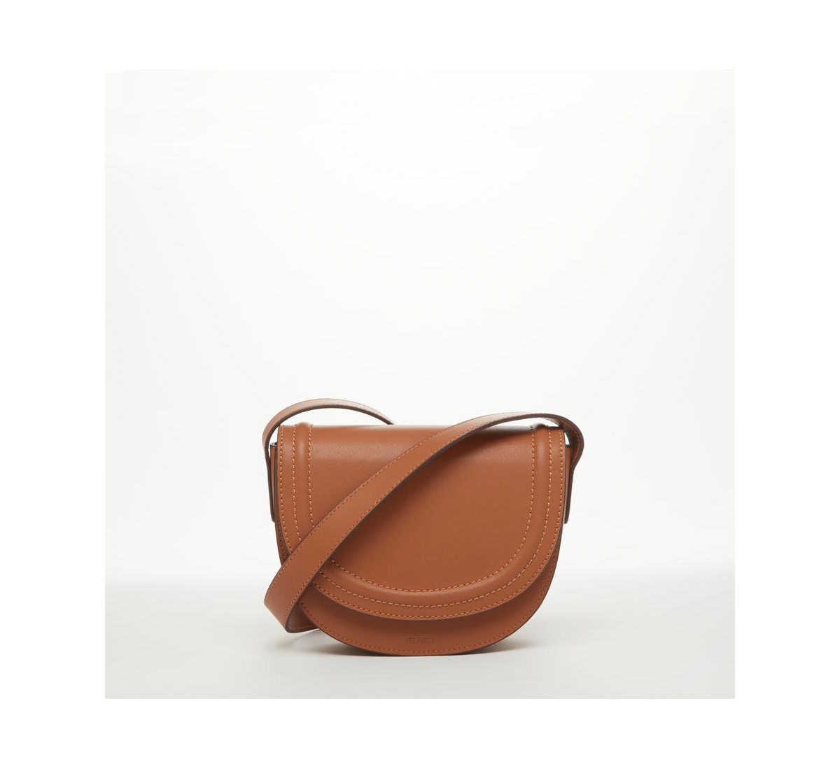 Leather Saddle Bag Brown Crossbody Purse Women's Handbag