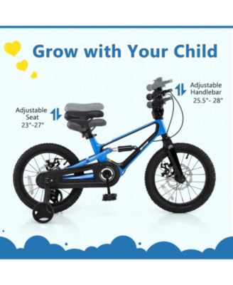Kids Bike Adjustable with Shock Absorber and Bell Comfortable and Safe Ride for Young Cyclists