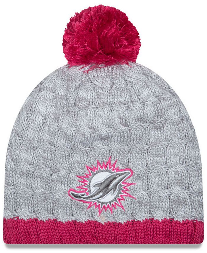 New Era Women's Miami Dolphins Breast Cancer Awareness Knit Hat