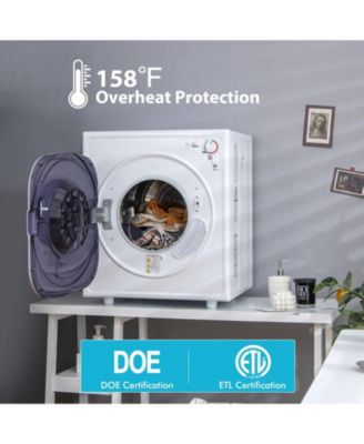 1500W Compact Laundry Dryer with Touch Panel