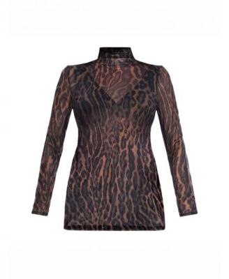 Maternity Long Sleeve Bodycon Mesh Top - Motherhood