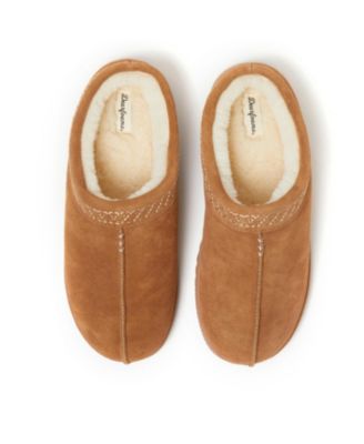Men's Dean Genuine Suede Clog Slipper with Embroidery