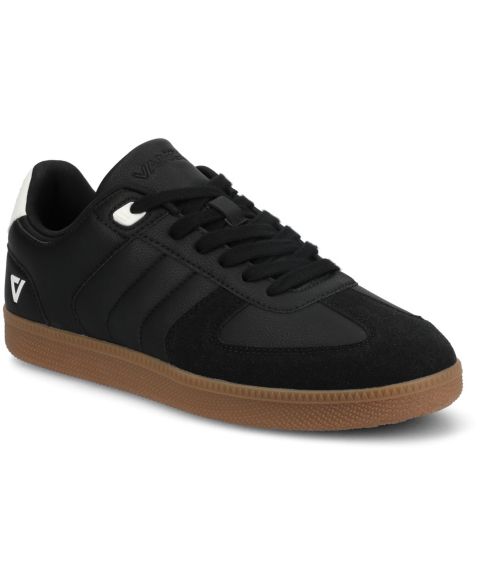 Мужские низкие гибкие кеды Vance Co. Pele Comfort, цвет: Чёрный