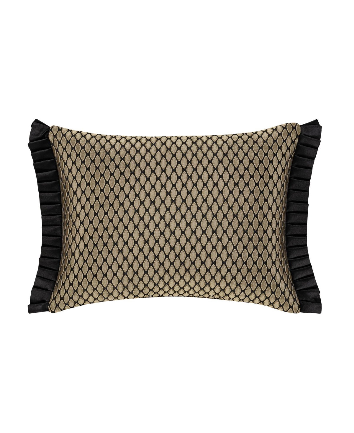J Queen New York Bolero Boudoir Decorative Pillow, 15" X 20" In Black