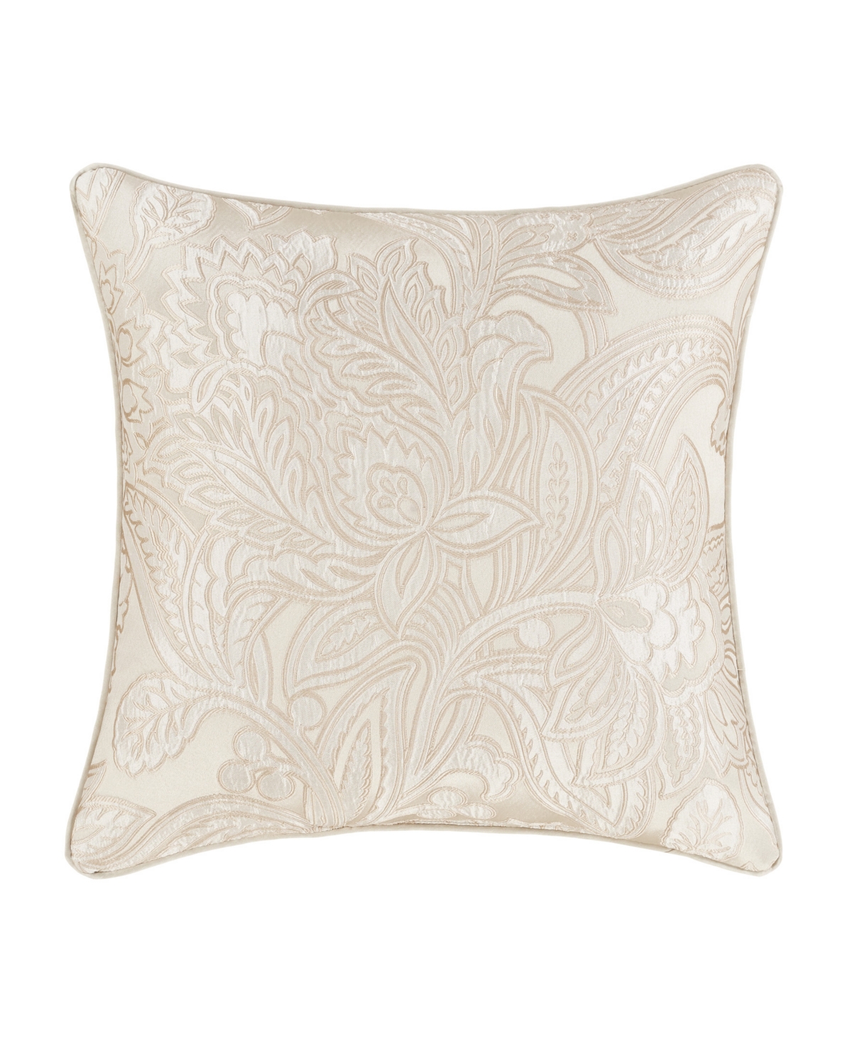 J Queen New York Villanova Decorative Pillow, 20" X 20" In Alabaster