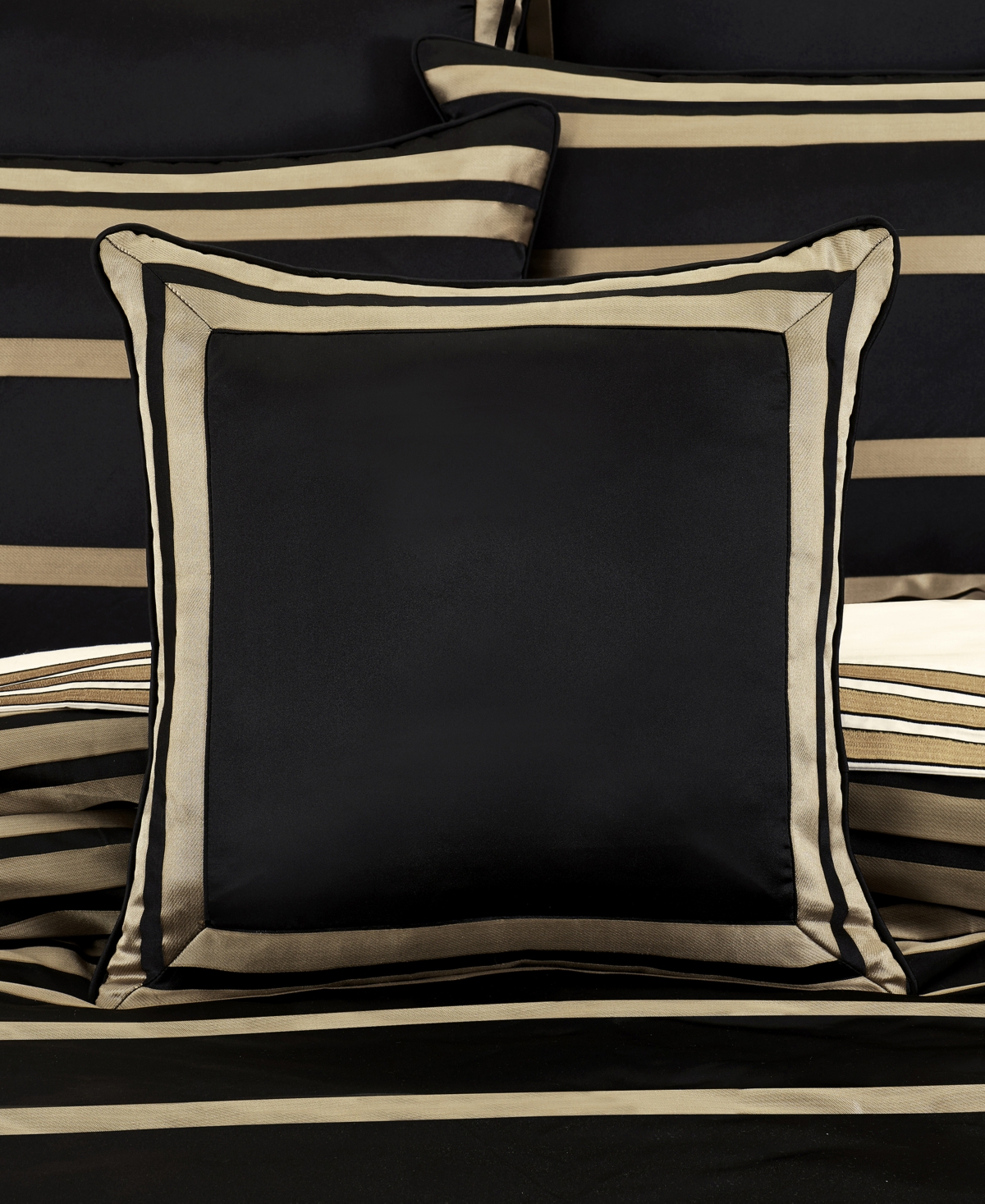 J Queen New York Calvari Decorative Pillow, 20" X 20" In Black