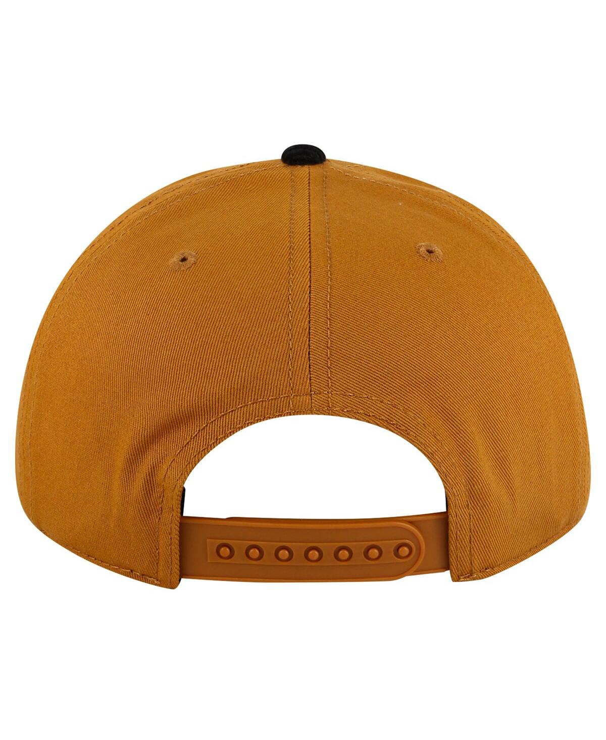 AMERICAN NEEDLE MEN'S TAN/BLACK NEW JERSEY DEVILS BURNETT ADJUSTABLE HAT 