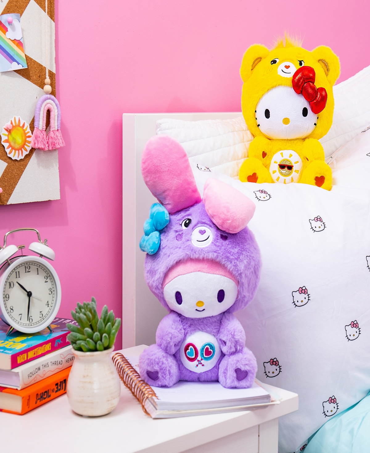 Hello Kitty X Care Bears Plush Toy, Pack Of 2 In No Color