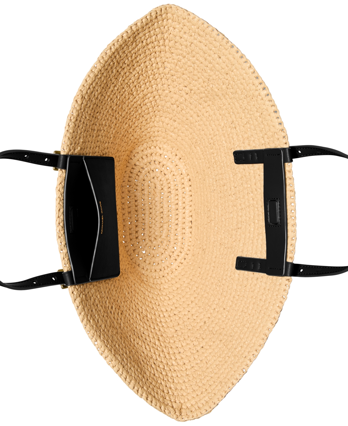 Michael Kors Isa Large Hand-crocheted Tote Bag In Natural,black