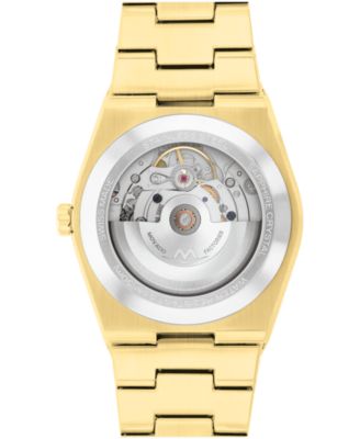 Men's Bold Quest Swiss Automatic Ionic Plated Light Gold Steel Watch, 39mm
