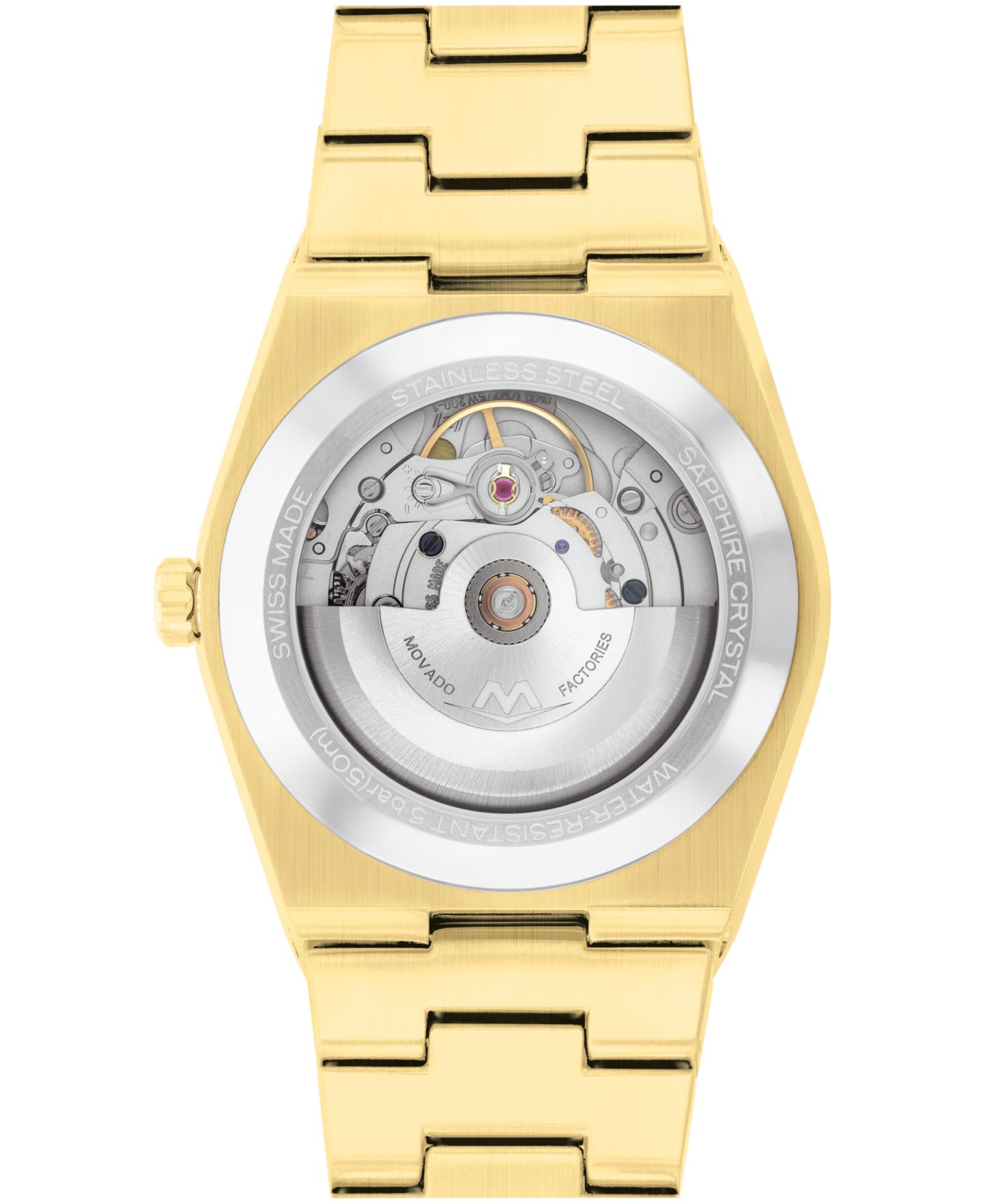Мужские часы Movado Bold Quest, швейцарский автоподзавод, Light Gold, сталь, 39 мм — фото 3