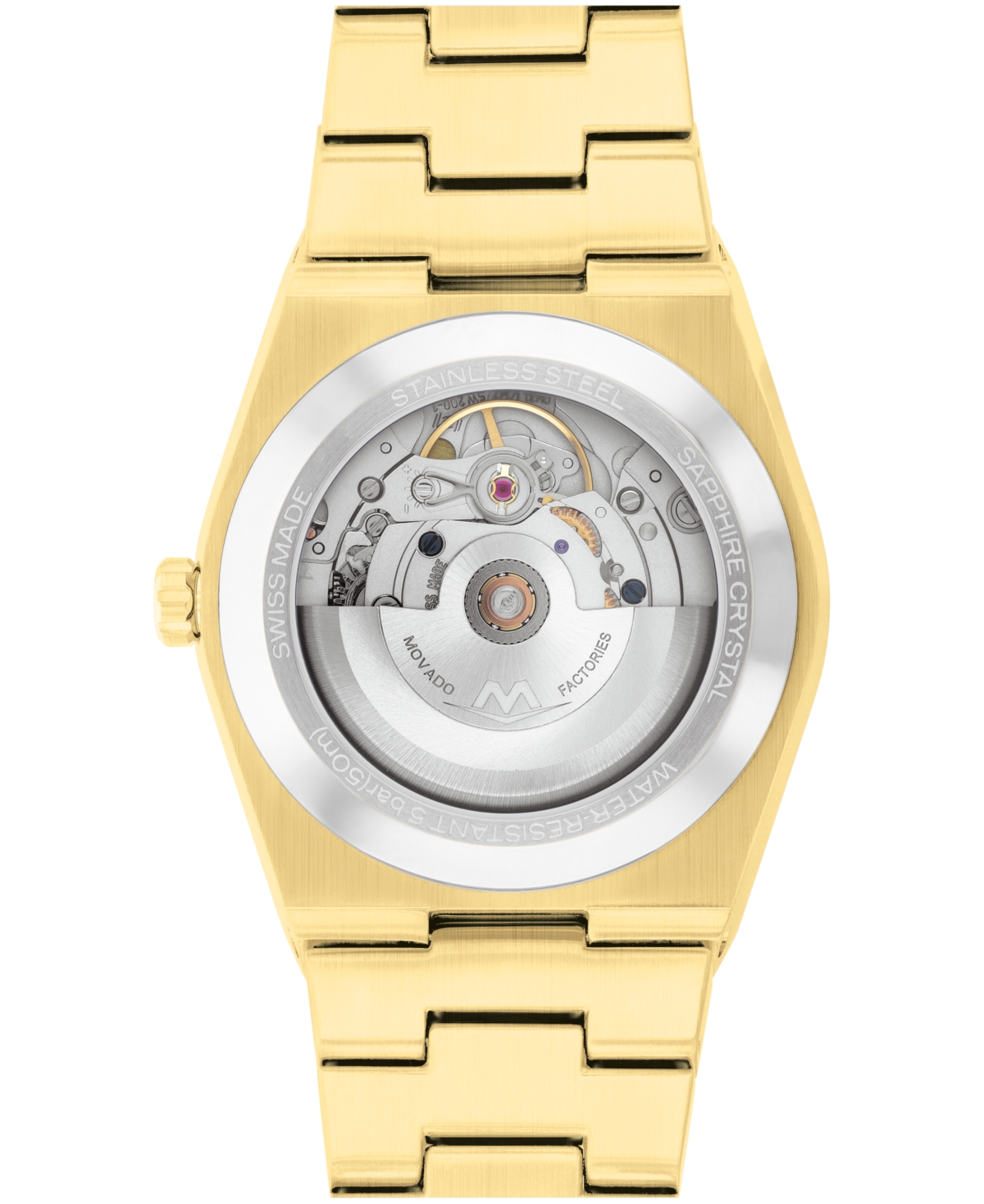 Movado Men's Bold Quest Swiss Automatic Ionic Plated Light Gold Steel Watch, 39mm In Gold-tone
