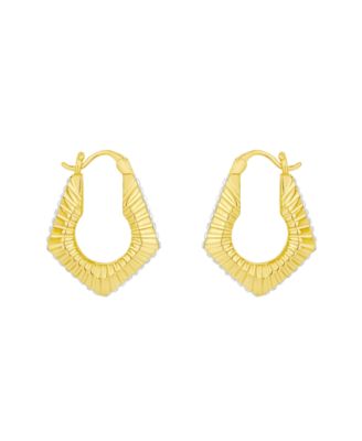 Clear Crystal Click Top Hoop Earrings