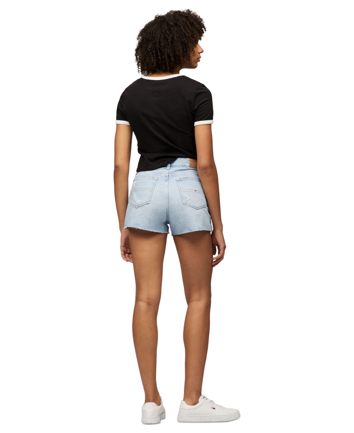 Tommy Jeans Women's Hot Pant Denim Shorts In Denim Light