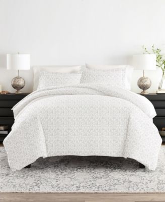 Tranquil Sleep Patterned Duvet Cover Set, Full/Queen