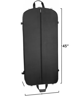 45" Premium Extra Capacity Travel Garment Bag with Shoulder Strap and Pockets