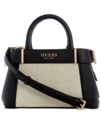 (取寄) ゲス レディース ミニ サッチェル GUESS women Anadela Mini Satchel Natural GUESS Anadela Small Satchel - Macy's
