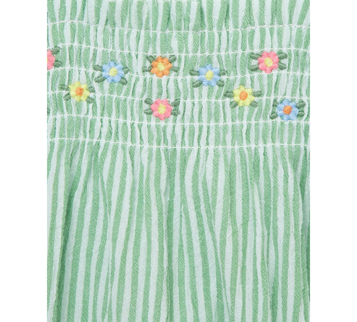 Shop Little Me Baby Girls Cotton Striped Floral Bubble Romper & Headband, 2 Piece Set