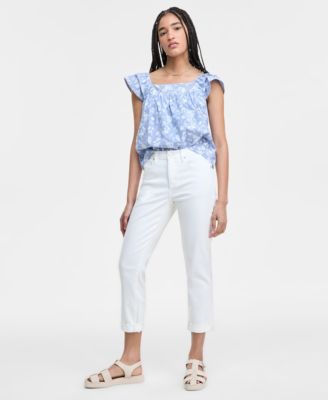 Liverpool Los Angeles - Women's Rolled-Cuff Keeper Boyfriend Cropped Jeans