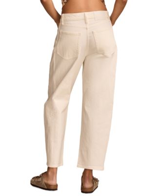 Women's Mid-Rise Barrel-Leg Jeans