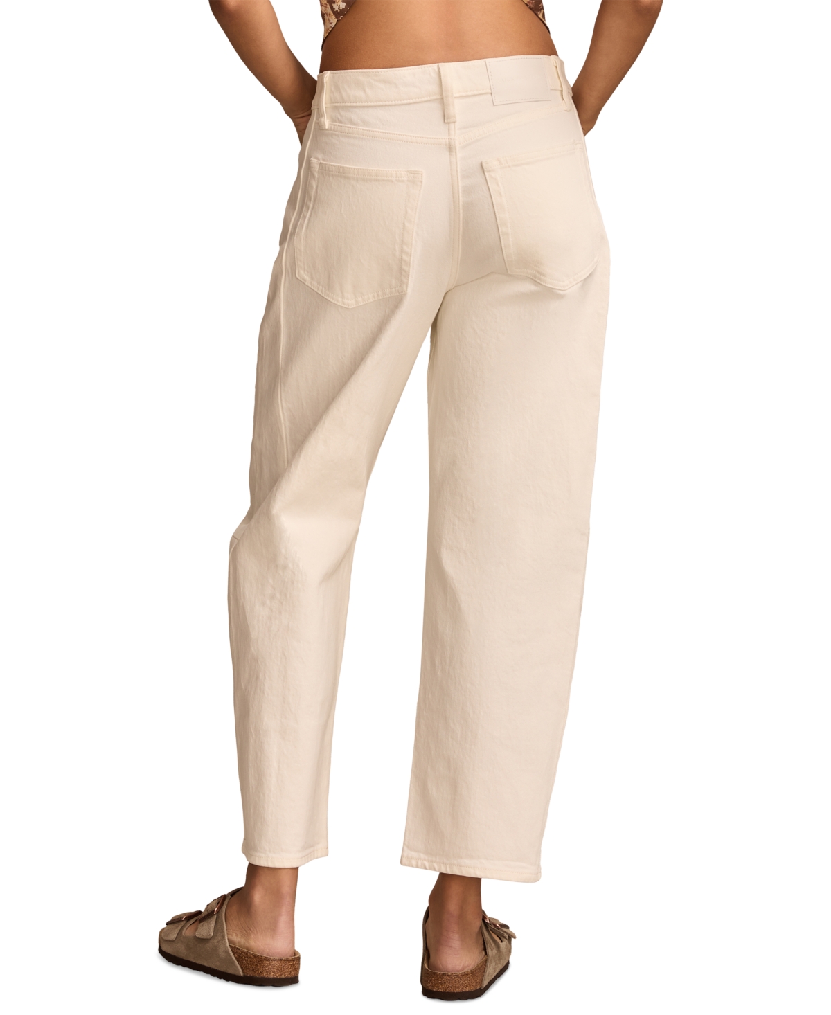 LUCKY BRAND WOMEN'S MID-RISE BARREL-LEG JEANS 