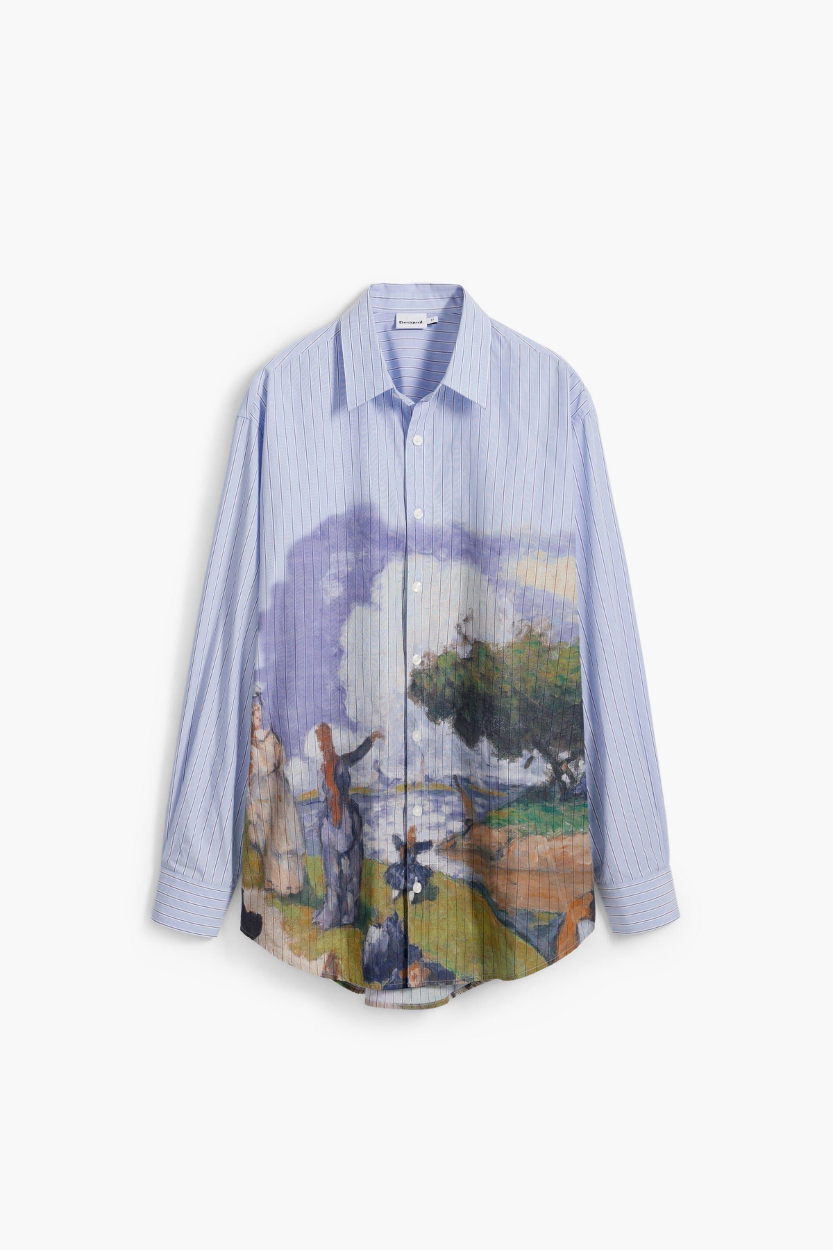 Men's Landscape print shirt - Blue