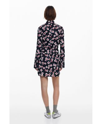 Women's Short floral shirt dress