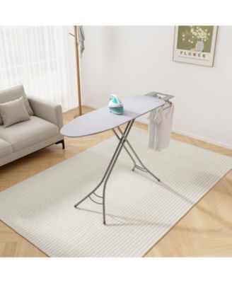 Foldable Ironing Board with Iron Rest and Adjustable Height