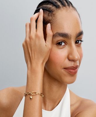 14K Gold Plated Heart Mini Dangle Charms