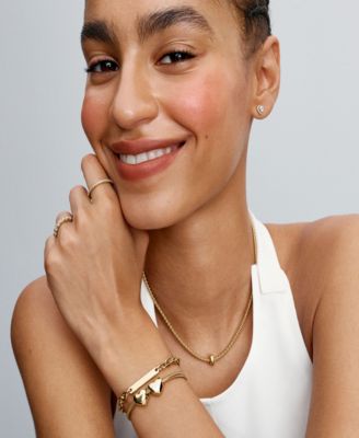 14K Gold Plated Round Clip Charms