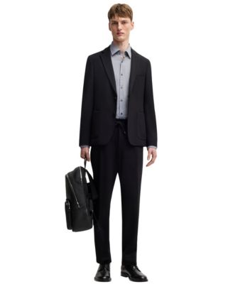 Men's Structured Stretch Regular-Fit Dress Shirt