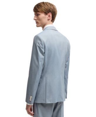 Men's Stretch Chiffon Slim-Fit Blazer