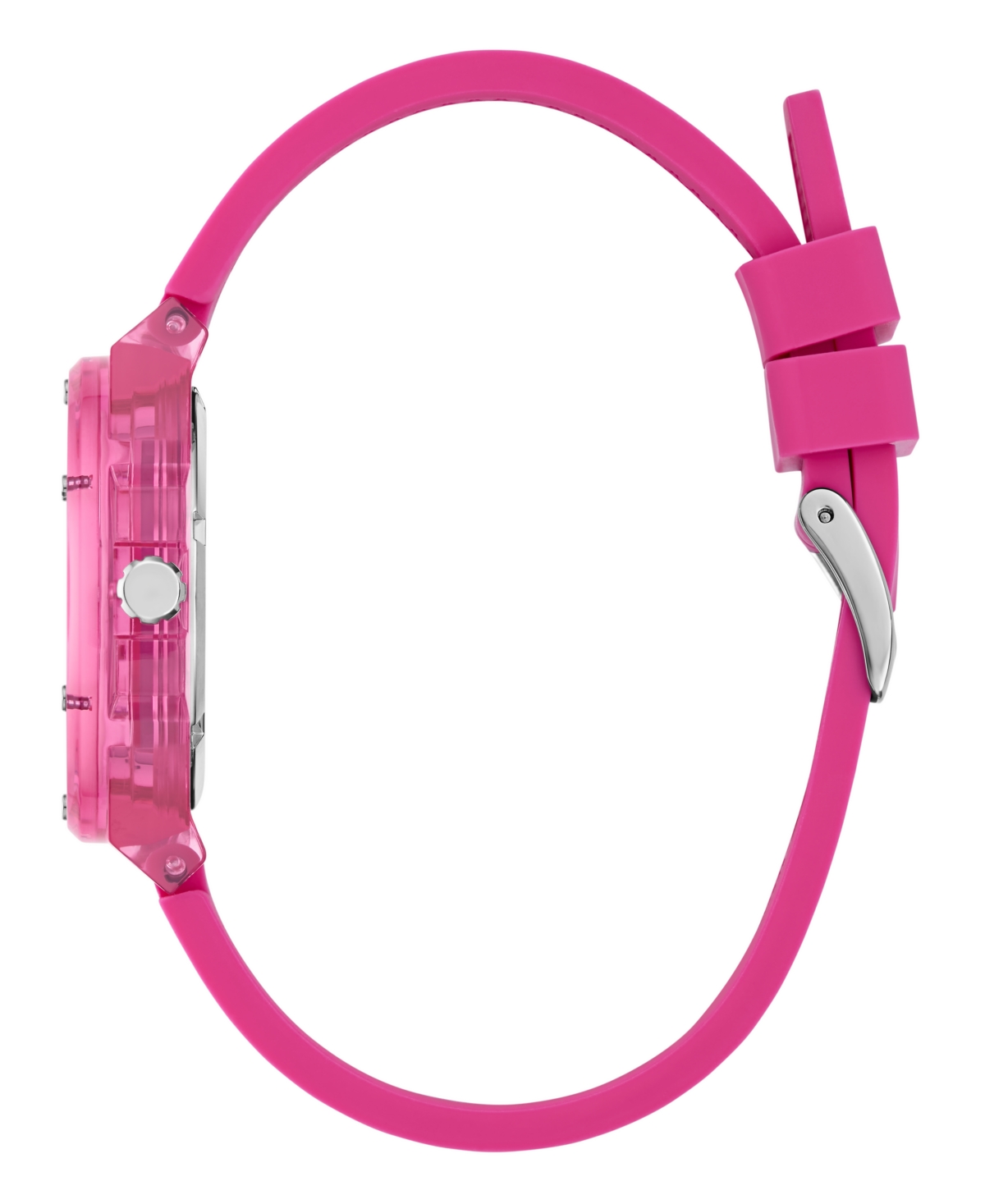 Guess Women's Analog Pink Silicone Watch, 34mm
