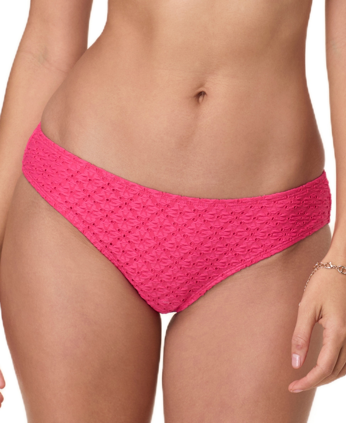 Andie Women's Pointelle Bikini Bottoms In Begonia