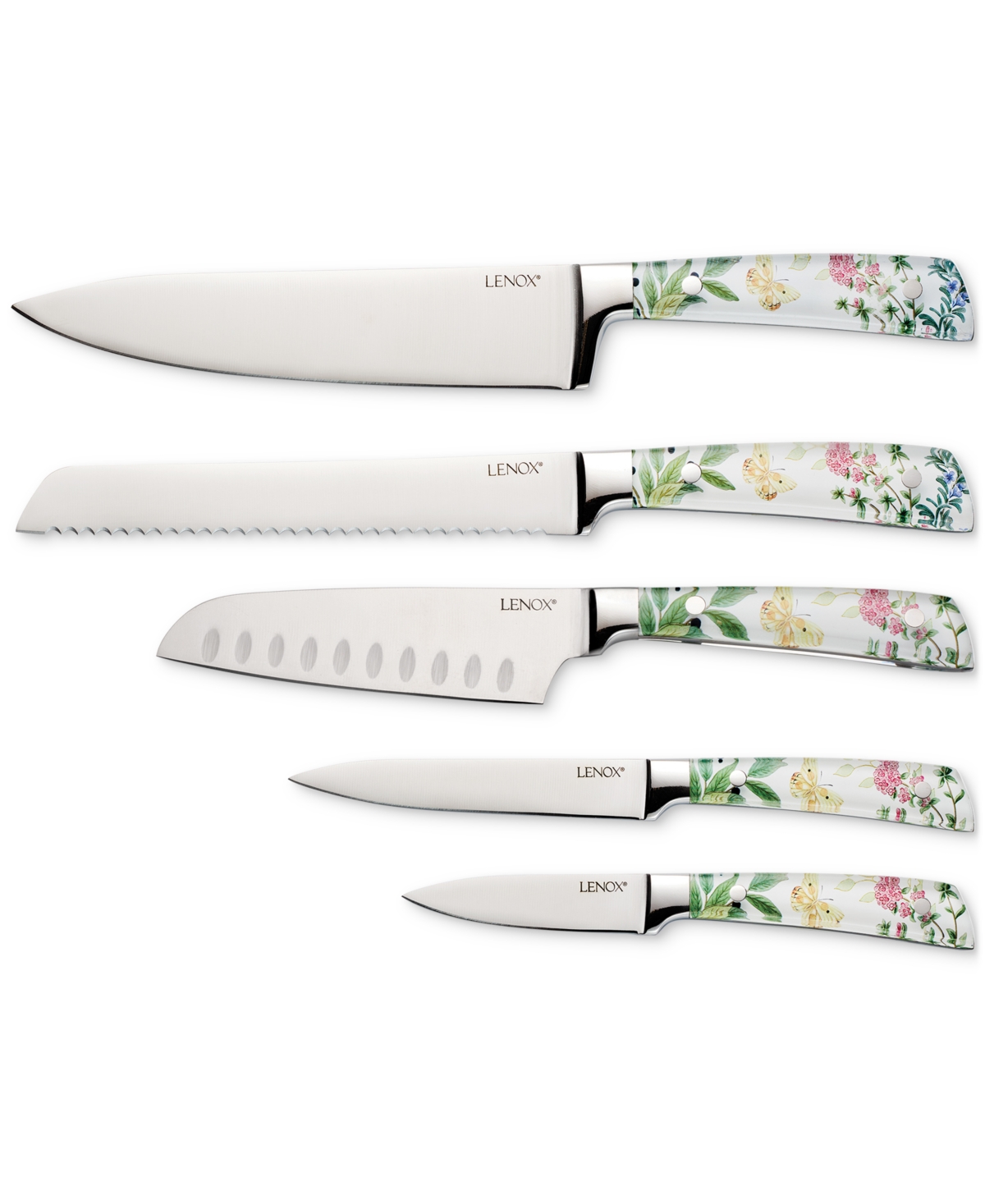 Lenox Butterfly Meadow Herb 6-pc. Cutlery Block Set