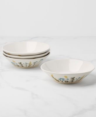 Wildflowers Pasta Bowls, Set of 4