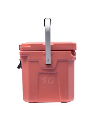 10 | 10.6 Qt. Premium Cooler with 2 Molded-in Cup Holders & Folding Aluminum Handle