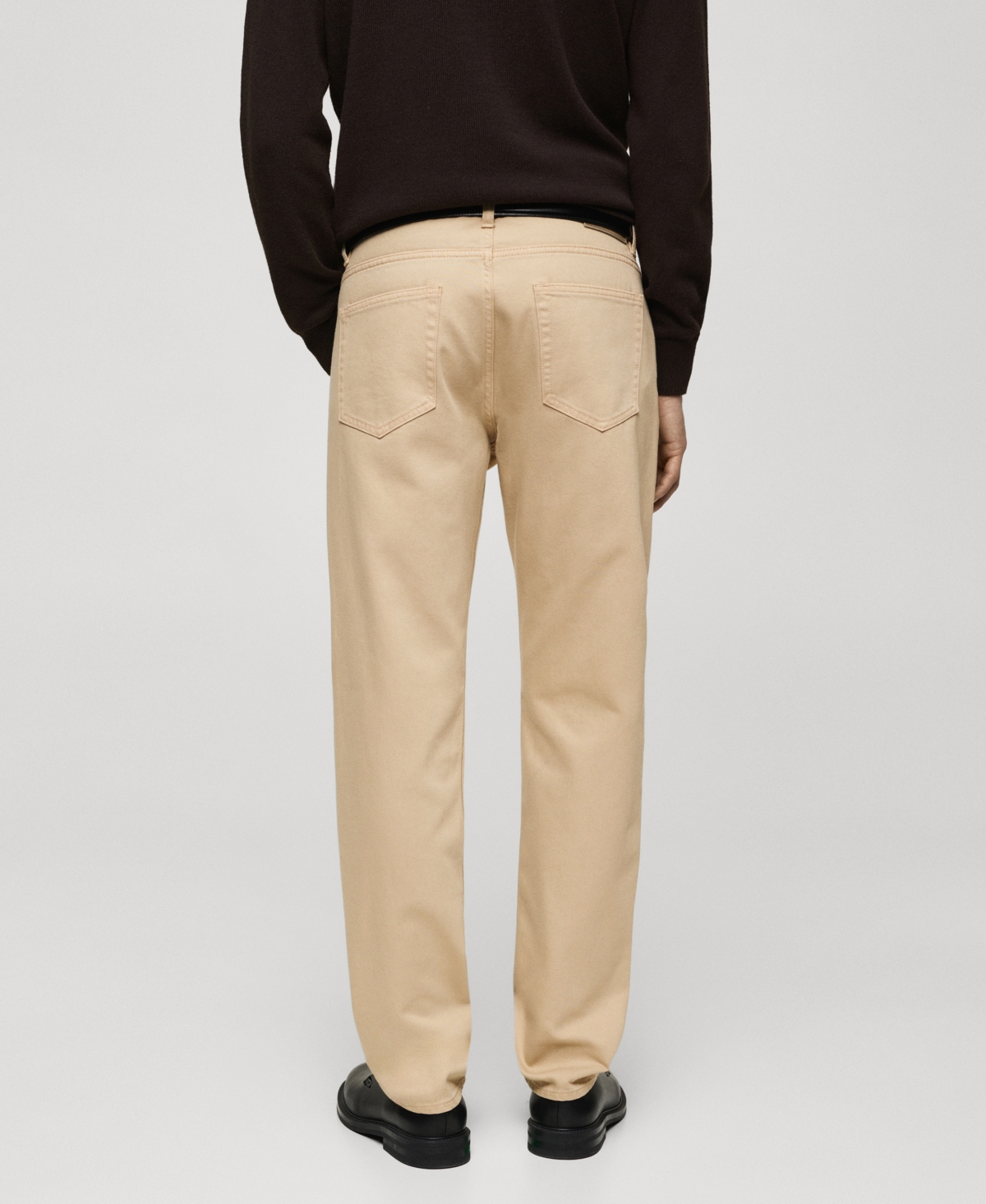 Mango Bob Regular Fit Jeans In Beige
