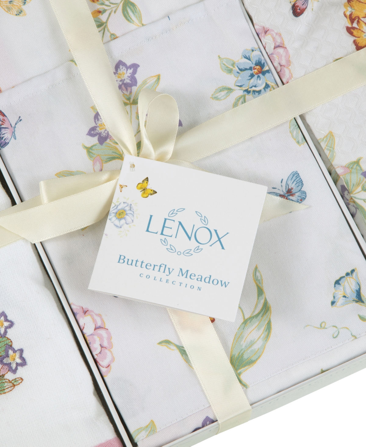 Lenox Butterfly Meadow 5-piece Kitchen Linens Gift Set In White